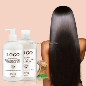 Olio di cocco Shampoo e balsamo Private Label riparare i capelli danneggiati naturale <span class=keywords><strong>botanica</strong></span> olio di cocco cura dei capelli Set di olio di cocco - Product Image 1