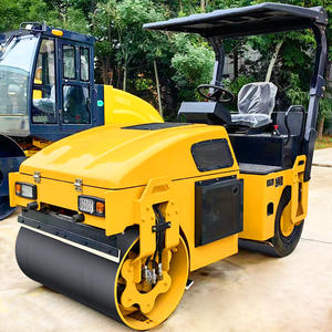 Yeni tasarım titreşimli yol silindiri yol makineleri kompakt 3ton çift davul yol silindiri - Product Image 1