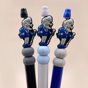 Venta al por mayor personalizado DIY grado alimenticio BPA libre Miser silicona encanto y llavero joyería figura cuentas silicona Focals cuentas - Product Image 3