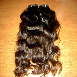 Cabello Humano Indio Remy 100% Virgen para Uso en Templos, Sin Procesar, Apto para Decoloración, 100g, Doble Trama a Máquina - Product Image 1