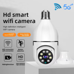 Không Dây Độ Nét Cao 360 Độ Toàn Cảnh PTZ Máy Ảnh Bóng Đèn Loại Đầu Đèn 5G Tương Thích CMOS Đám Mây Lưu Trữ Dữ Liệu Giám Sát - Product Image 6