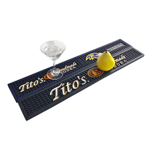 Customizable Rubber Bar Mat PVC <b>Silicone</b> Spill Mat Bar Runner Pub Rail Mat Drip Tray Non Slip Countertop <b>Pad</b> with Logo - Product Image 5