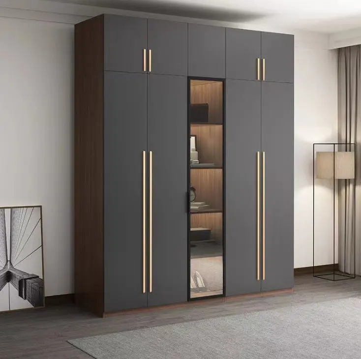 Günstige langlebige Schlafzimmer möbel Kleidung Kombination Schränke Grenze Modern Closet Organizer Schränke Holz schrank