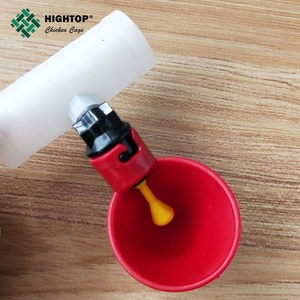 Poultry Waterer Chicken Water Cups Plastic Chicken Waterer Drinking Cups Bowls