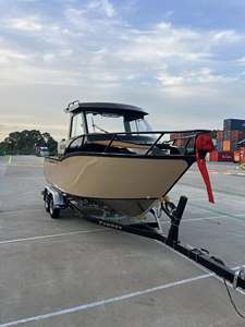 Nouveaux bateaux de pêche Profisher avec coque en aluminium 5083 pour la mer, bateau en aluminium de 6 mètres avec remorque, prix d'usine - Product Image 4