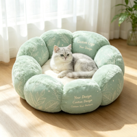 Cama para Mascotas Grande y Profunda, para Perros Medianos y Grandes, con Diseño Personalizado, Súper Suave, Agradable al Tacto, Base Antideslizante, Camas Independientes y Extraíbles