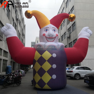 Payaso Inflable de Dibujos Animados, Personaje de Arlequín con Patrón de Diamantes, Decoración Publicitaria para Carnaval, Circo, Festivales y Eventos - Product Image 3