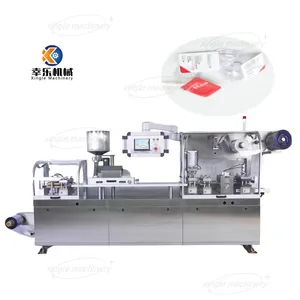 Full automatic heat press gum chocolate liquid alu alu plastic pvc blister packing package machine for sale