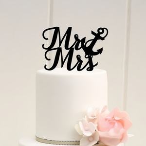 Adornos de Pastel de Acrílico Negro Reutilizables y Ecológicos para Propuesta de Matrimonio, Decoraciones y Accesorios para Boda y Compromiso - Product Image 2