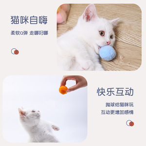 ลูกบอลของเล่นแมว ของเล่นแสนสนุกและน่าสนใจสำหรับแมว ผู้ค้าส่งอุปกรณ์สัตว์เลี้ยงที่ทนทานและเงียบสงบ - Product Image 3
