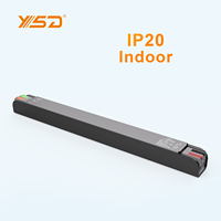 Alimentations à découpage YSD compactes et fines IP20 pour intérieur, 60W, 100W, 150W, 200W, 250W, 12V, 24V, pour LED