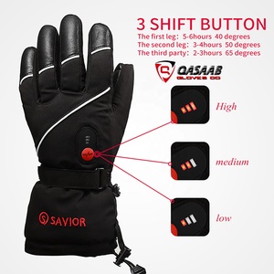 Outdoor Ski Touchscreen Electric-Heating Warmed Black USB-Charger Lithium-Battery Snowboarding Winter Sports Heated <b>Gloves</b> - Product Image 4