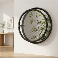 Fenêtre fixe ronde en aluminium de forme spéciale DEMEA avec ouverture horizontale, adaptée aux volets roulants.