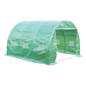 <span class=keywords><strong>Serre</strong></span> <span class=keywords><strong>de</strong></span> <span class=keywords><strong>jardin</strong></span> portable à toit rond en polyéthylène avec structure en acier, écologique, protection UV, imperméable - Product Image 1