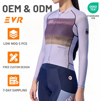 Maillot de cyclisme personnalisé pour femme, à manches longues, léger, réfléchissant et à séchage rapide, pour vélo de route, fabrication OEM/ODM