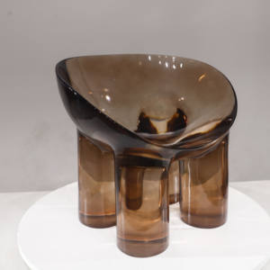 JingYue mobilier moderne de luxe transparent en résine personnalisé chaise éléphant artificielle ornement sculpture artisanale - Product Image 1