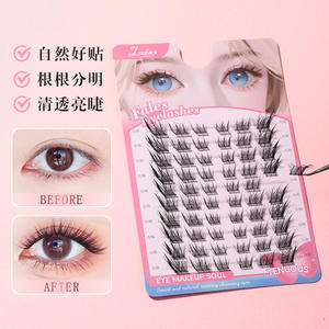 ขนตาปลอม Lmltop แบบแยกเป็นช่อเดี่ยว สไตล์ฟ็อกซ์พัปปี้ ง่ายต่อการจัดเป็นพัด ทำจากเส้นใยสังเคราะห์ รุ่น SY928 - Product Image 4