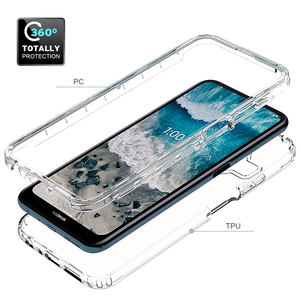 Tùy Chỉnh In Ốp Lưng TPU Trong Suốt PC <span class=keywords><strong>2</strong></span> Trong 1 Cho Vỏ Điện Thoại Di Động Nokia X100 Gradient Color - Product Image 5