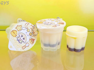 QYS Custom Resin Pudding Jelly Keychain Miniature Food Charm Soft Squeeze <b>Bag</b> Pendant <b>Key</b> <b>Ring</b> Gift - Product Image 3