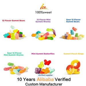 Fabricantes de confitería de China Venta al por mayor Halal Soft Bulk Sour Fruity Jelly Caramelos de goma y dulces Snacks - Product Image 4