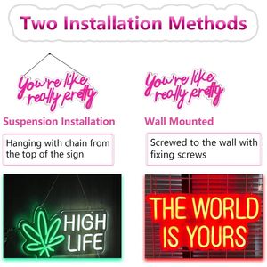 Meilcen Custom Neon Sign Acrylic Silicone Wall Decor Hanging Birthday Party Gift Home Decor Modern Irregular Shape - Product Image 6