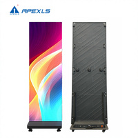Apexls Gob P1.2 P1.5 P1.8 P2.5 - Pantalla LED Portátil Plegable Tipo Tótem, Pantallas LED Digitales Plegables para Interiores, Pancarta, Video Wall