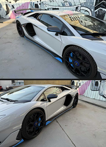 Alta qualità consegna veloce intero prezzo di vendita a secco in fibra di carbonio SVJ stile gonna laterale kit per <span class=keywords><strong>Lamborghini</strong></span> <span class=keywords><strong>Aventador</strong></span> - Product Image 4