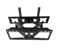 Support mural pivotant en acier pour téléviseur, VESA max 600x400mm, pour téléviseurs LCD de 37 à 80 pouces, capacité de charge 45 kg, inclinaison -2 à +10, pivotant