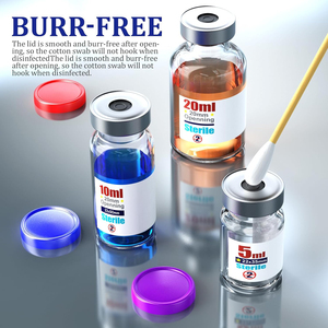 3ml 5ml 10ml Round Glass Vials with <b>Rubber</b> Stopper Screen Printing and Custom Logo Packaging for Powder - Product Image 3