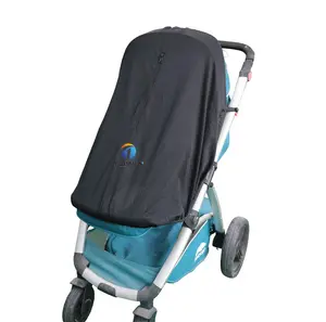 UV bảo vệ phổ phù hợp với màu đen bé dù để che nắng xe đẩy bìa cho 3 & 4 bánh xe prams pushchairs và srollers