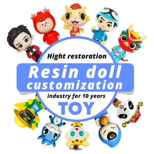 Customizable Anime Style Cartoon Themed Action Figure Toys 3D Resin Super Hero Vinyl Dolls PVC Animal Themed Character Gift Box