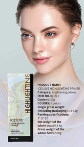 Base <span class=keywords><strong>de</strong></span> Maquillaje Ligera con Logotipo Personalizado, Crema <span class=keywords><strong>de</strong></span> Belleza, Control <span class=keywords><strong>de</strong></span> Grasa, Minimiza los Poros, Hidratante, <span class=keywords><strong>Iluminador</strong></span>, Resaltador, Brillo Facial - Product Image 4