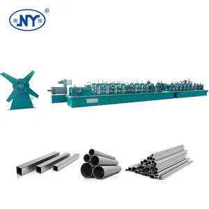 Nanyang quality test certificate fully automatic tube production line carbon erw steel tube pipe mill