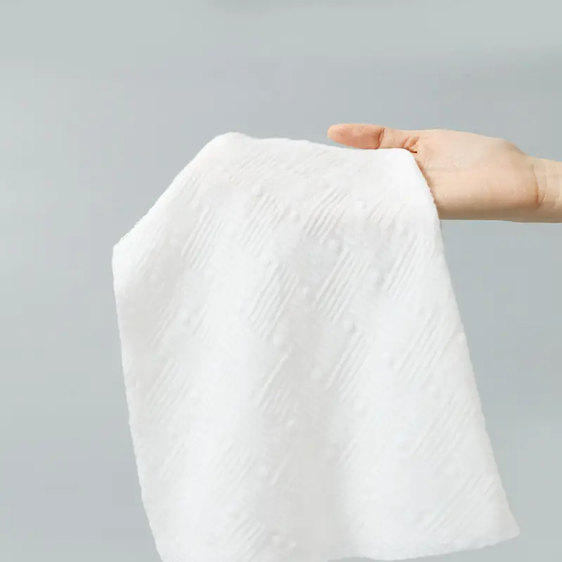 100% poliéster spunlace tela no tejida tejido húmedo materia prima fabricante muestra gratis tela Spunlace