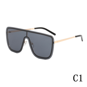 Lunettes de <span class=keywords><strong>soleil</strong></span> tendance pour couple, monture large, style unique, tendance des influenceurs, pour homme et femme - Product Image 2