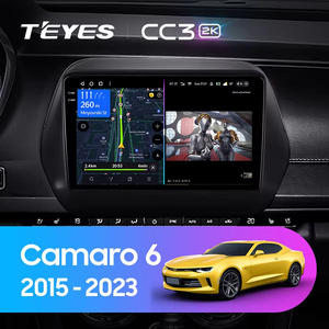 Teyes CC3 2K Cho Chevrolet Camaro 6 2015 2023 Xe Đài Phát Thanh Đa Phương Tiện Video Player Navigation Stereo GPS <span class=keywords><strong>Android</strong></span> 10 Không Có 2DIN 2 DIN - Product Image 2