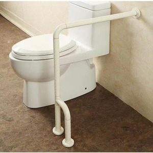 Barras de apoyo para baño Ji Tu, de plástico y acero inoxidable, con capacidad de carga de 300 kg, antideslizantes, para discapacitados y ancianos, barras de soporte para inodoro. - Product Image 2