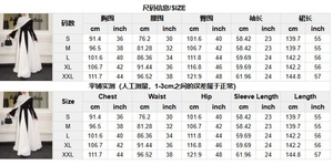 Vestidos musulmanes elegantes de manga larga para mujer Nuevo choque de color blanco y negro con patchwork de lazo - Product Image 6