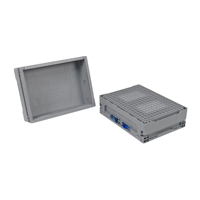Caisse en plastique pliable conforme aux normes UE, solution de rangement et d'organisation multi-usages