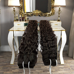 Lots de Cheveux Vierges Indiens Non Traités Remy à Cuticules Intactes, Lisses et Ondulés, Tissages de Cheveux en Gros, Extensions de Cheveux Double Trame Faite à la Machine - Product Image 5