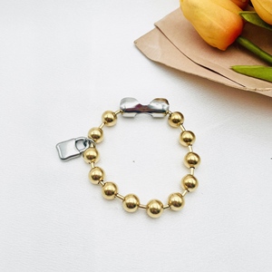 Braccialetti in Acciaio Inox AB con Perline, Gioielli Uno 50, <span class=keywords><strong>Bracciale</strong></span> a <span class=keywords><strong>Fiocco</strong></span> <span class=keywords><strong>di</strong></span> <span class=keywords><strong>Neve</strong></span>, Fatto a Mano in Spagna, Moda Donna Joyeria - Product Image 3