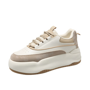 รองเท้าผ้าใบแฟชั่นผู้หญิงดีไซน์เนอร์ขายส่ง รองเท้าส้นหนา สวยงาม ใส่สบาย - Product Image 6