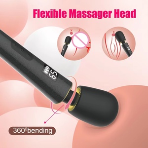 Hot Selling Waterproof Av Wand Massager Female Masturbation Sex Toy Nipple Clitoris Stimulator 9-Speed Battery-Powered <b>Vibrator</b> - Product Image 3