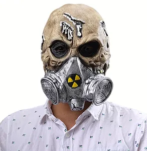 Halloween horror bio gas mask skull cover Amazon foreign trade latex mask Halloween mask