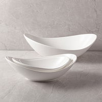Vaisselle de banquet pour hôtel, assiette à dîner, vaisselle de restaurant, vaisselle en porcelaine, assiettes en céramique blanches bon marché, logo personnalisé