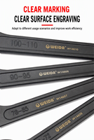 68-130mm Drop Forged High Carbon Steel Black Oxide Finish High Torque Thickened Head Round Nut C Hook Spanner Wrench