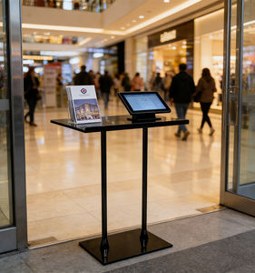 Support d'affichage moderne en acrylique sur mesure, directement de l'usine, autoportant, pour mariages, églises et événements, avec bord antidérapant - Product Image 3