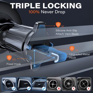 Soporte Universal Flexible Magnético Giratorio 360° para Celular, con Abrazadera para Escritorio y Rejilla de Ventilación de Auto, Marca NOVISON - Product Image 4