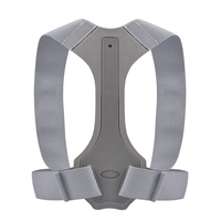Ceinture de maintien du dos réglable Correcteur de posture du dos gris en polyester adulte
