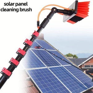 Pannello solare multifunzionale molto funzionale e spazzola per la pulizia dell'asta telescopica in alluminio - Product Image 2